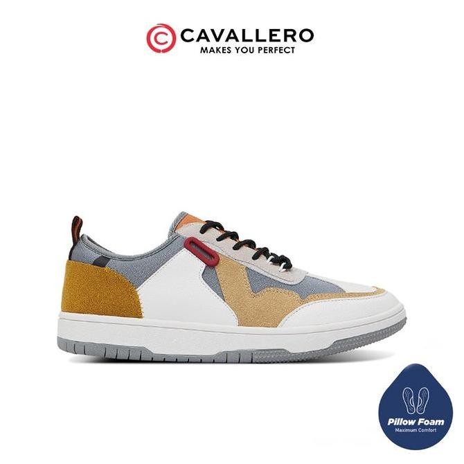 Sepatu Pria Casual Sneakers Cavallero Tiberio Shoes  Kasual Snekers
