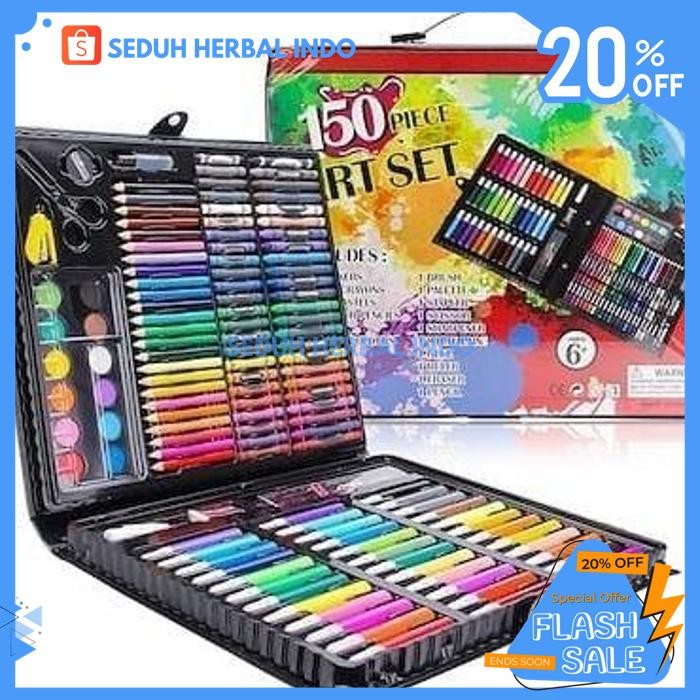 

PENSIL WARNA ART SET FULL CRAYON 150 PCS ANAK ALAT SENI LUKIS GAMBAR DIJAMIN GRATIS ONGKIR
