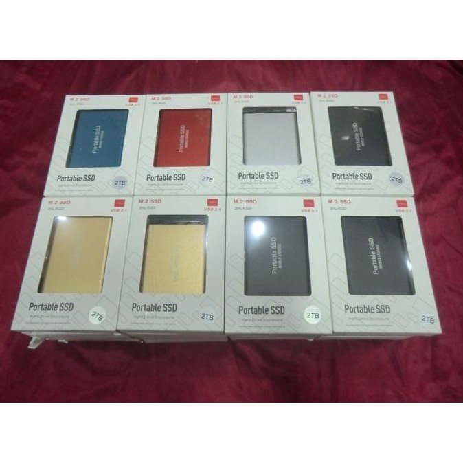 BEBAS ONGKIR - External Portable SSD 2 TB mobile storage hard disk murah