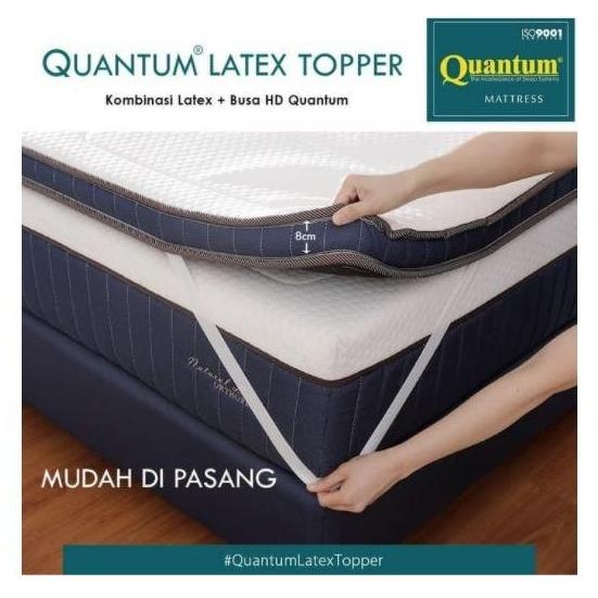 QUANTUM LATEX TOPPER 8CM KASUR IN THE BOX