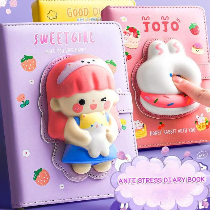 

READY BUKU DIARY FREE SQUISHY + PEN 10 WARNA MAGNET LUCU BINDER JOURNAL PLANNER ANAK TRANSPARAN BUKU CATATAN HARIAN ANAK SEKOLAH MOTIF KARTUN LUCU LOOSE LEAF NOTEBOOK MEMO BISA DILEPAS GAYA JEPANG DAN KOREA Blue Girl NEW