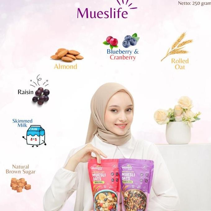 

Detox Meal Replacement - Mueslife 12 Serving - Rolled Oat Berry With Skimmed Milk - Rendah Kalori Dan Tinggi Serat Promo
