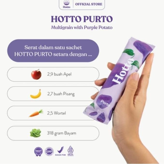 

Hotto Purto 1 Pouch 16 Sachet Multigrain Metafiber With Oats / Oatmeal Terlaris