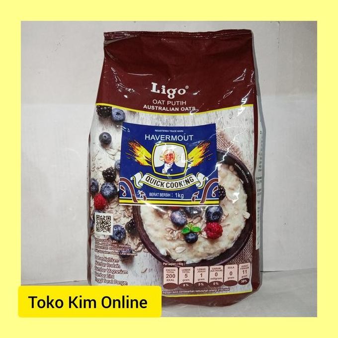 

Ligo Havermout 1 Kg Quick Cooking Terlaris