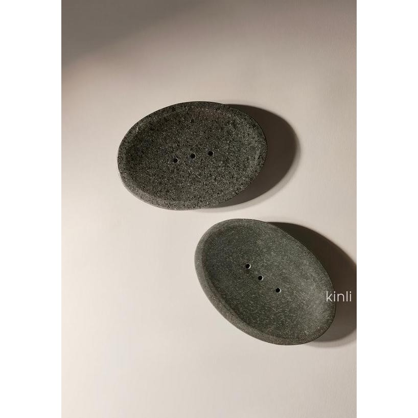 Natural River Stone Soap Dish Soap Holder Tempat Sabun Batu Alami