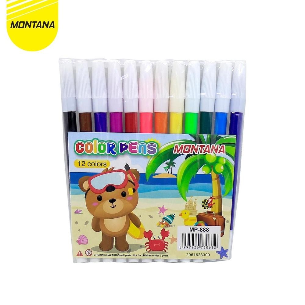 

Special Sale Montana Spidol Penanda 12 Warna Color Pen Marker Mp-888 Grosir Special Sale