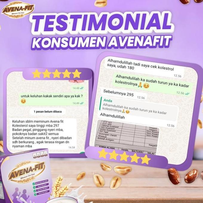 

Avenafit | Minuman Oat Susu Untuk Jaga Kadar Kolesterol & Pengganti Sarapan [1 Box] | Oatmeal Tinggi Nutrisi Promo