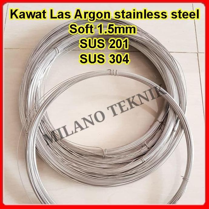 Kawat Las Stainless Steel 1.5 mm Soft Kawat Argon Las stainless