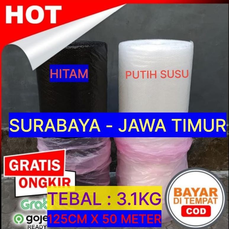 

Produk Baru!! Bubble Wrap Roll Hitam/Bening Tebal 125x50cm - Packing Aman Kota Malang