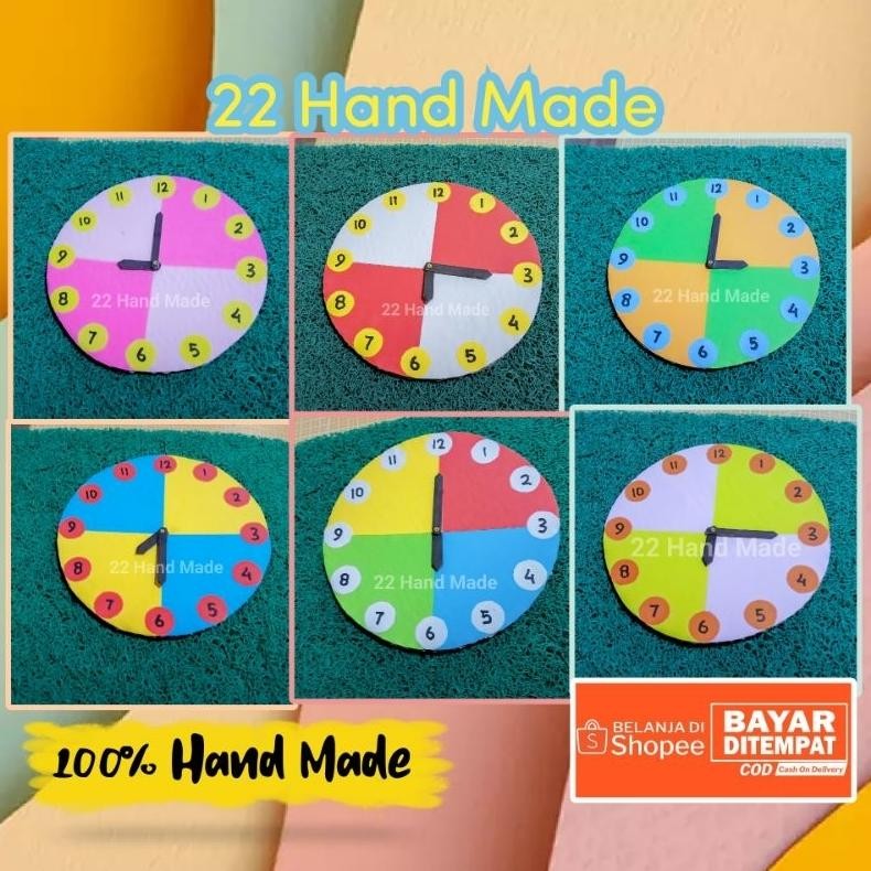 Paling dicari Prakarya Jam dinding mainan dari kardus/Kerajinan jam dinding