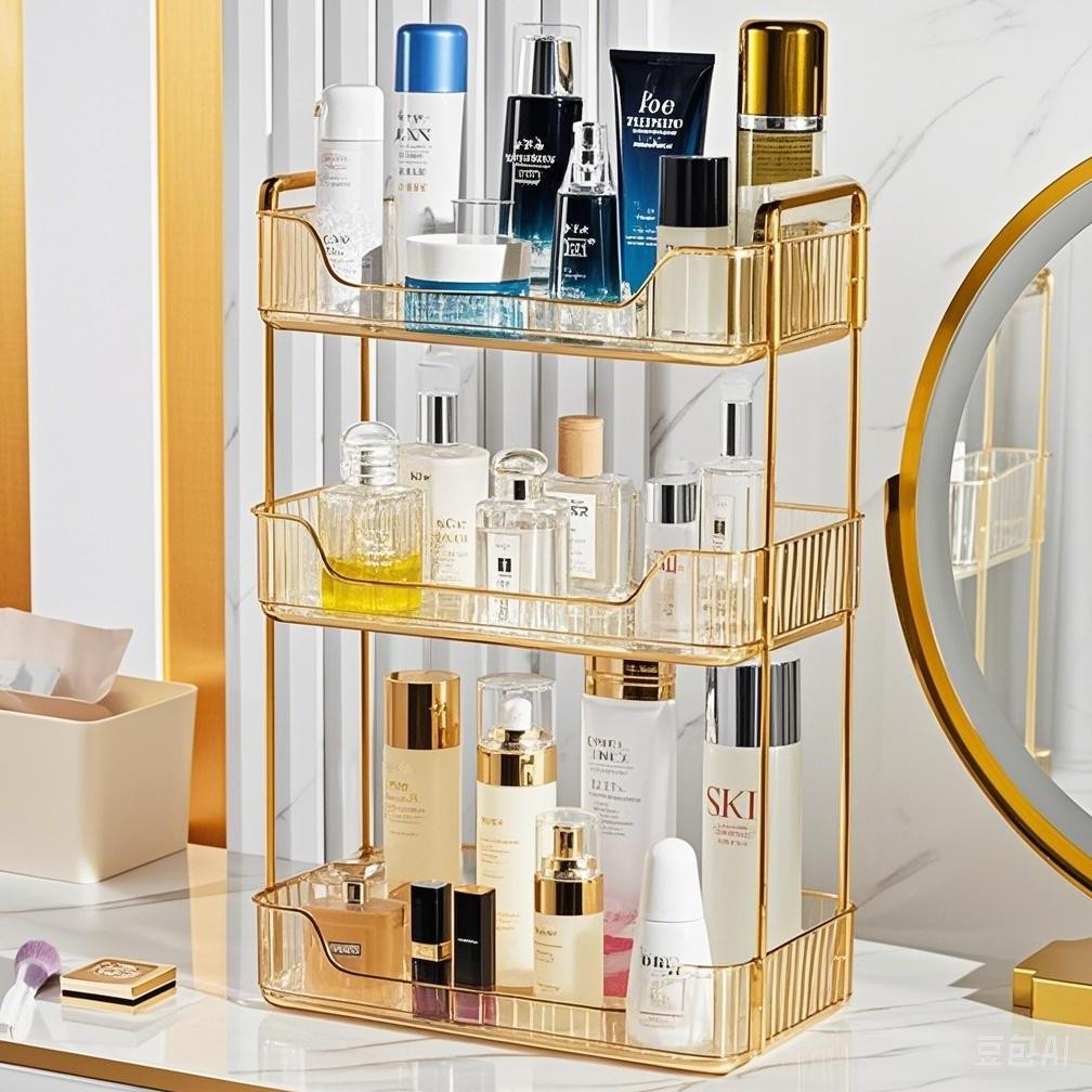 Rak Aqua Gelas Estetik Rak Serbaguna Tempat Kosmetik Tempat Aqua Gelas Estetik Mewah