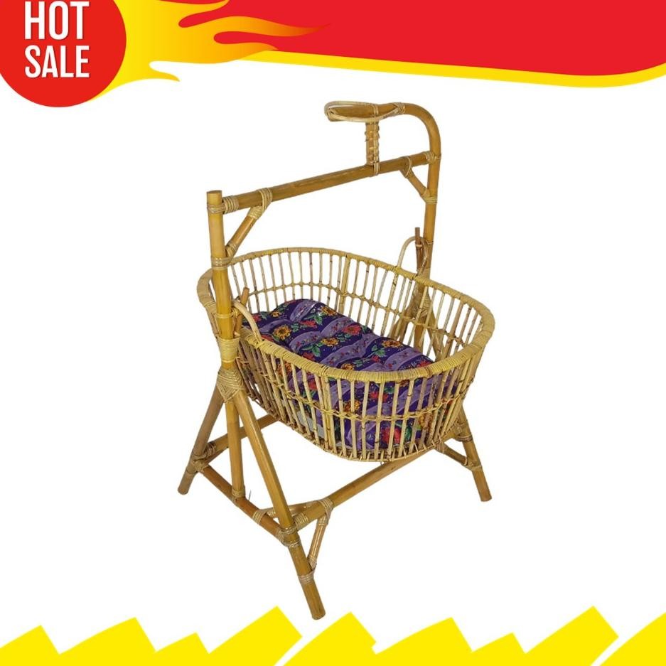 Ayunan Bayi Rotan, Ayunan Anak Baby, Ayunan Minimalis Tidur Bayi AST