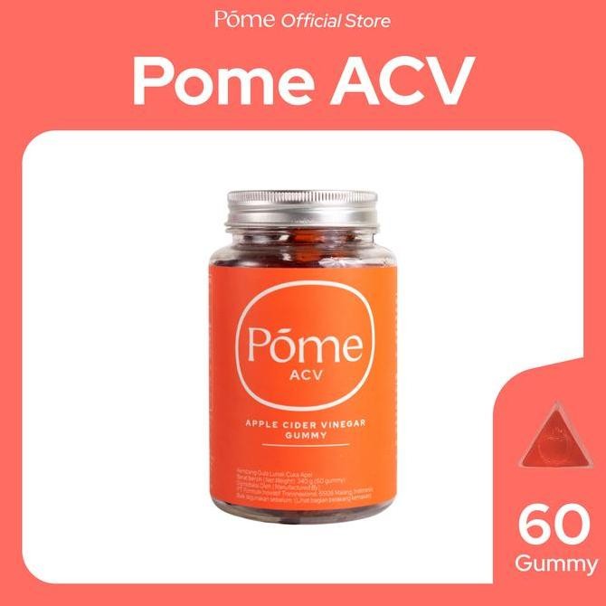 

Pome Acv Gummy Cuka Apel 2500Mg - Botol Isi 60 Dengan Rasa Manis Dan Pomegranate - Candy Mint