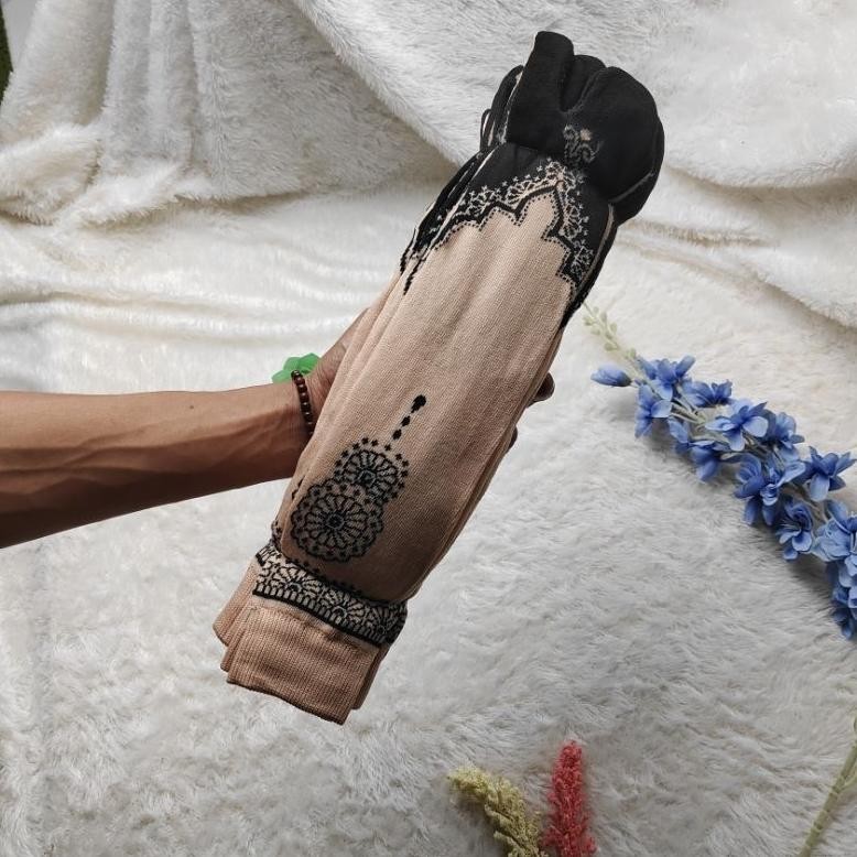 (12 Pasang) Promo Kaos Kaki Jempol Telapak Hitam Motif Batik | Kaos Kaki Jempol Motif Batik | Kaos K