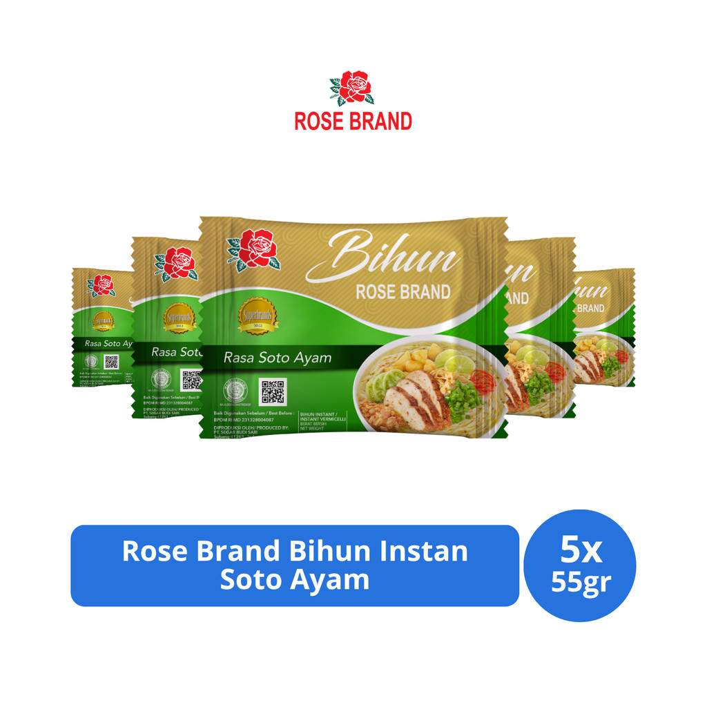 

Rose Brand Bihun Instan Soto Ayam 55gr x 5 pcs