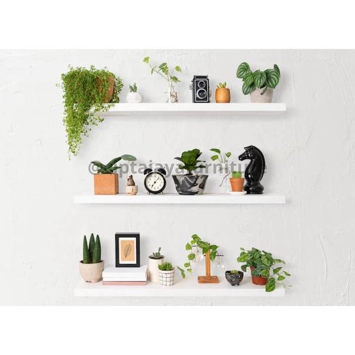 Rak Ambalan Dinding BESAR Minimalis Hiasan Papan Hambalan Kayu Melayang Dinding Ukuran 30cm sampai 1