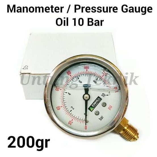 MURAH EINHILL Manometer Minyak - Pressure Gauge Oil
