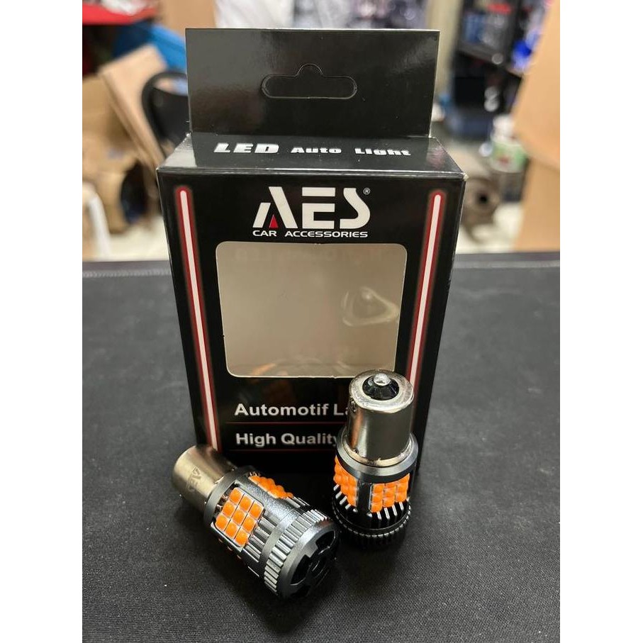 Tersedia LAMPU LED T20 BAYONET LASER AES PREMIUM LED PUTAR LAMPU SEIN MOBIL