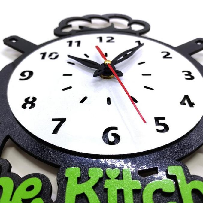 Jam hiasan Dinding Estetik Unik Dapur The Kitchen JD0013 jam  dinding
