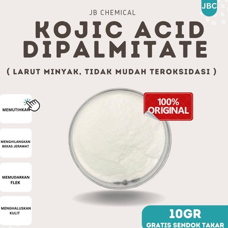 COD KOJIC ACID DIPALMITATE Murni 99% - Kojic acid 10gram stabil larut minyak - bubuk kojic acid pemu