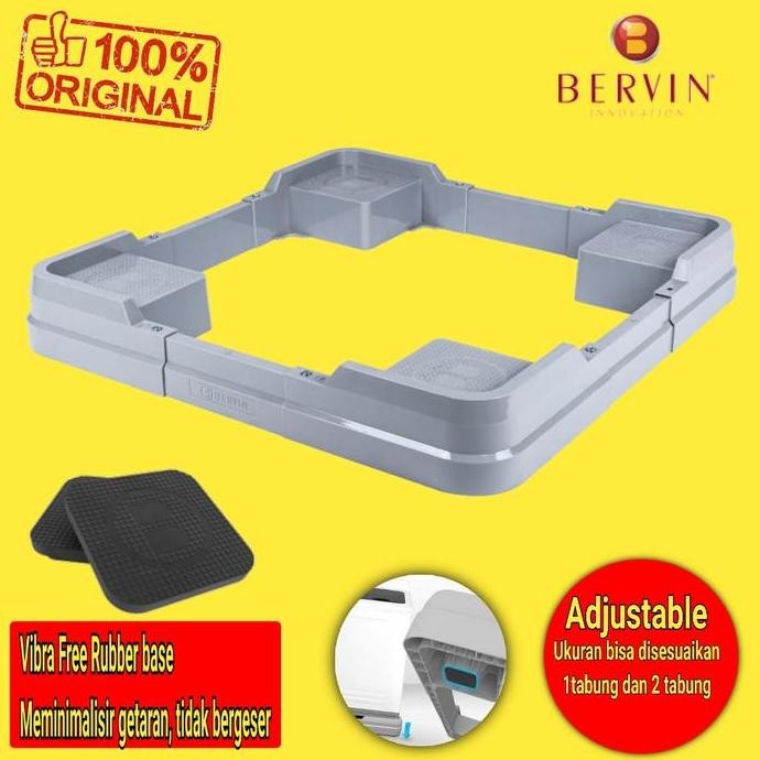 Dudukan Mesin Cuci Bervin / Kaki Mesin Cuci 1 Tabung Dan 2 Tabung