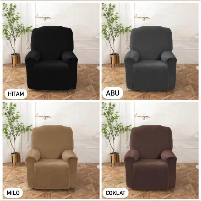sarung sofa reclining / sarung sofa selonjoran / cover sofa reclining murah