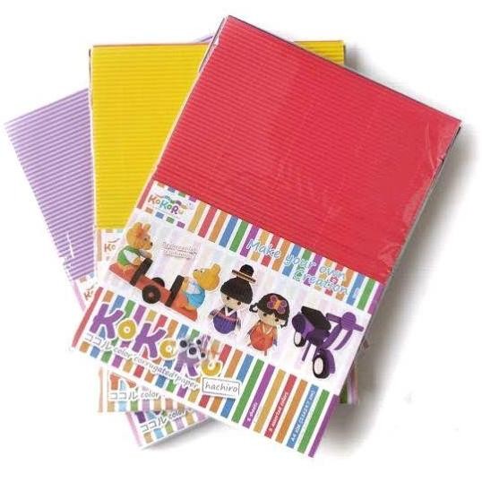 

baru KOKORU HACHI HACHIGO HACHIRO CORRUGATED PAPER A4 SET KERTAS GELOMBANG LEBAR