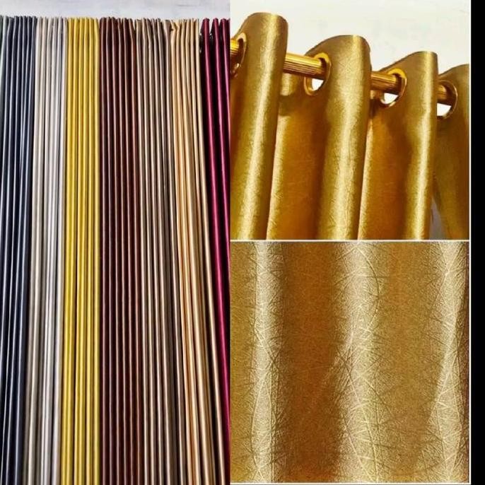 Gorden Blackout glossy Premium serat abstrak Gorden berkilau mewah murah