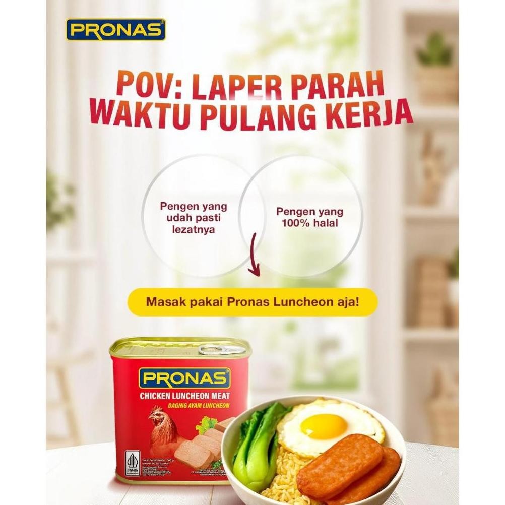 

ready Pronas Luncheon Ayam (Daging Ayam Blok Serbaguna) 198 g bundling 2 pcs murah