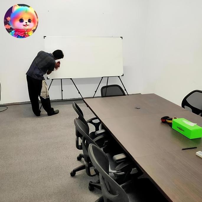 

Standing White Board Tripod Acrelik Foto Lukis
