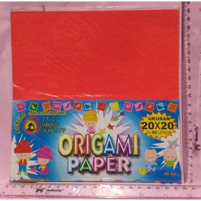 

baru Kertas Origami merk Asturo 20x20 READY STOCK