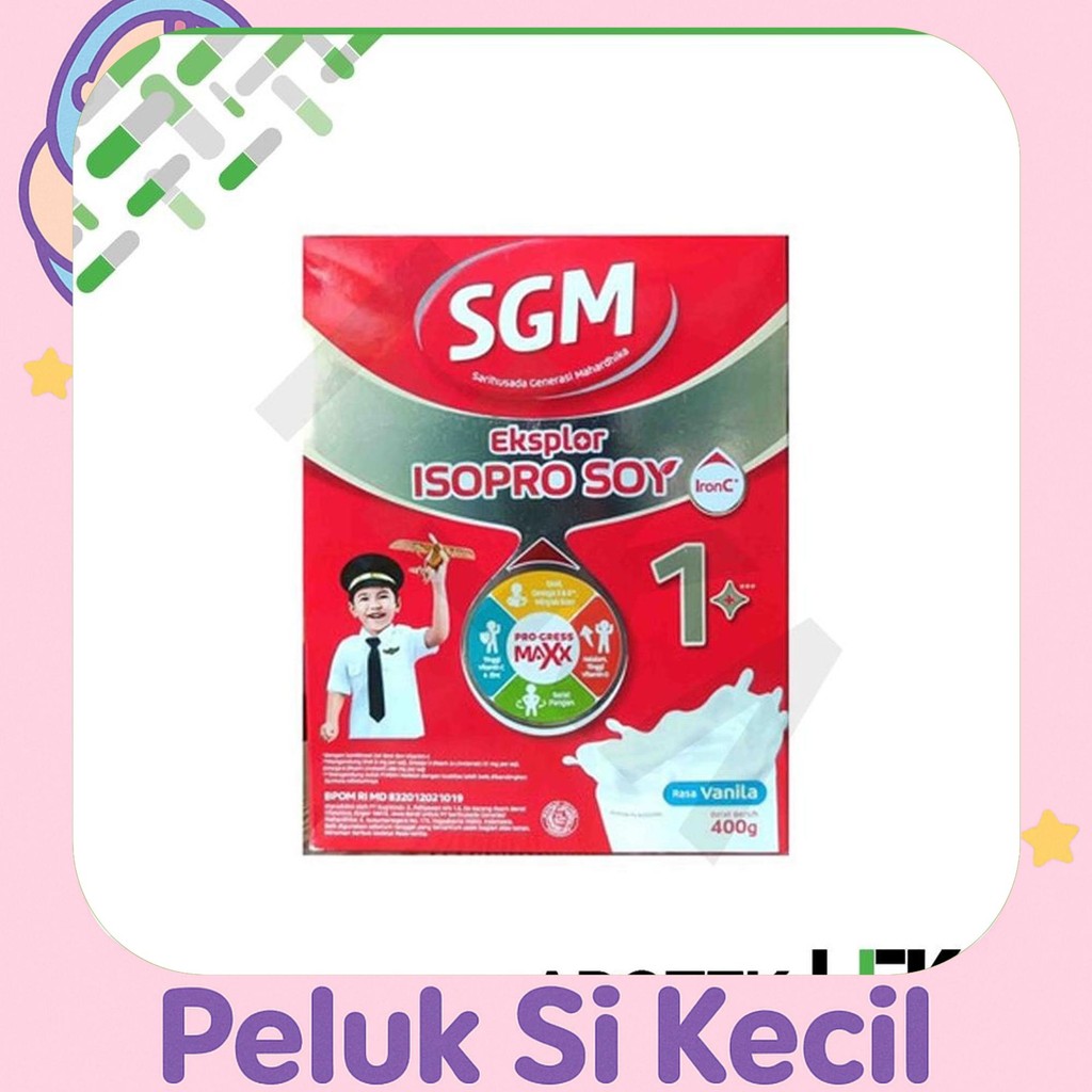 

New Sgm Isopro Soy Eksplor 1+ 400 G - Susu Protein Kedelai Bebas Laktosa