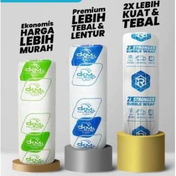 

ready stock Plastik Bubble / Buble Wrap DKM+ 60cm x 50m Bubble Wrap Ekonomis