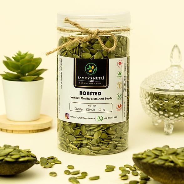 

Sale Organic Roasted Salted Pumpkin Seeds 500G (Biji Labu Organik Panggang)
