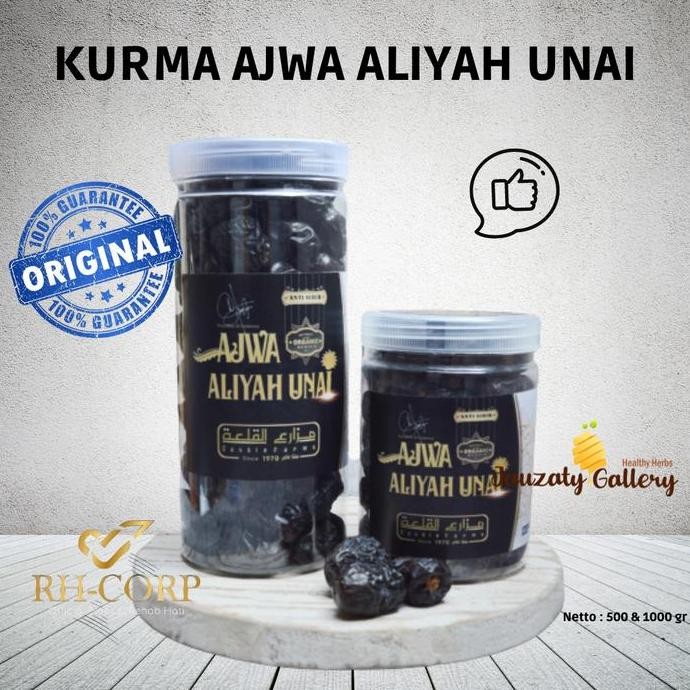 

Grosir Kurma Ajwa Aliyah Organik Unai Anti Sihir 500Gr