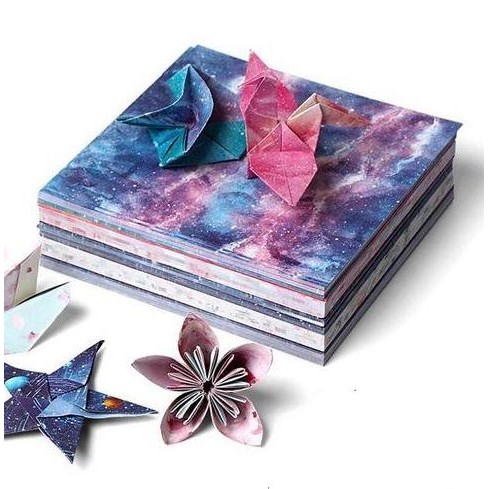 

baru Kertas Origami Dua Sisi Desain Luar Angkasa 15x15cm (60/65pcs)