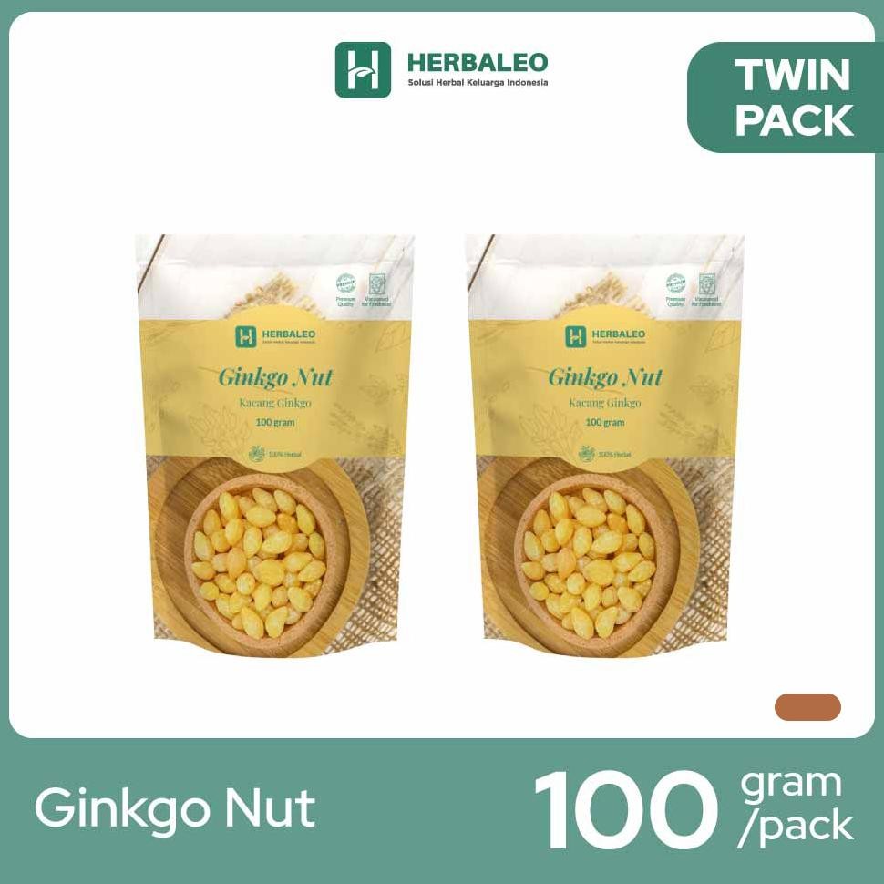 

ready Herbaleo -Twinpack Ginkgo Nut 100 gram ( Kacang Ginkgo ) murah