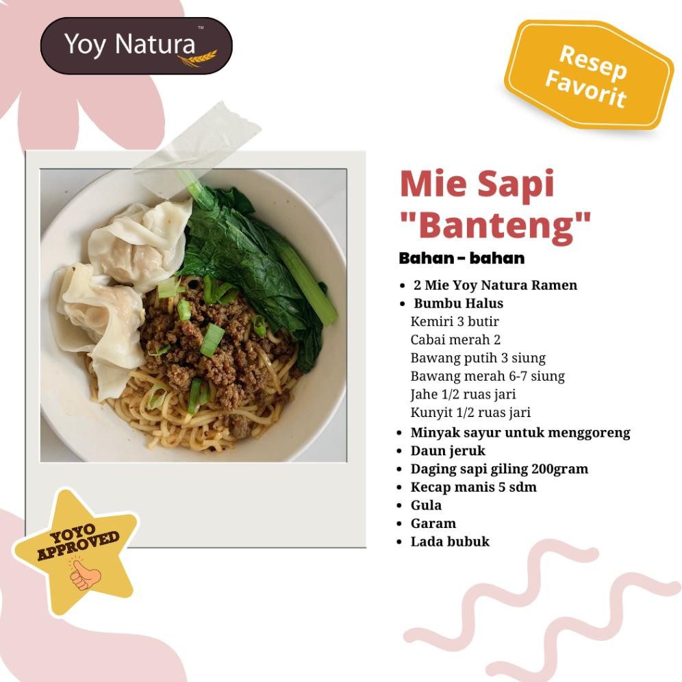 

ready Yoy Natura Mi Basah Wantan / Fresh Wantan / Wantan Mee / Mi Wonton 400g [HALAL] murah
