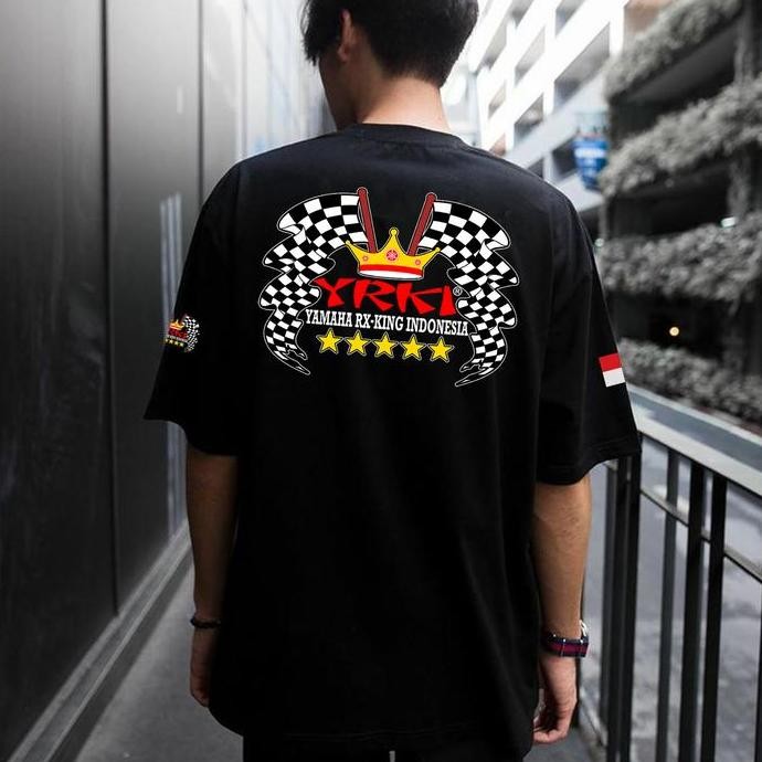 baru KAOS DISTRO LENGAN PENDEK YRKI YAMAHA RX KING INDONESIA | KAOS OBLONG KEREN RX KING LENGAN PEND