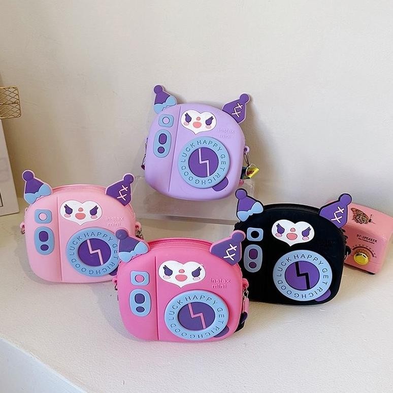 Promo Tas Selempang Boneka Kamera Get Rich / Sling Bag Anak Jelly Rubber Karakter Lucu Kamera Get Ri