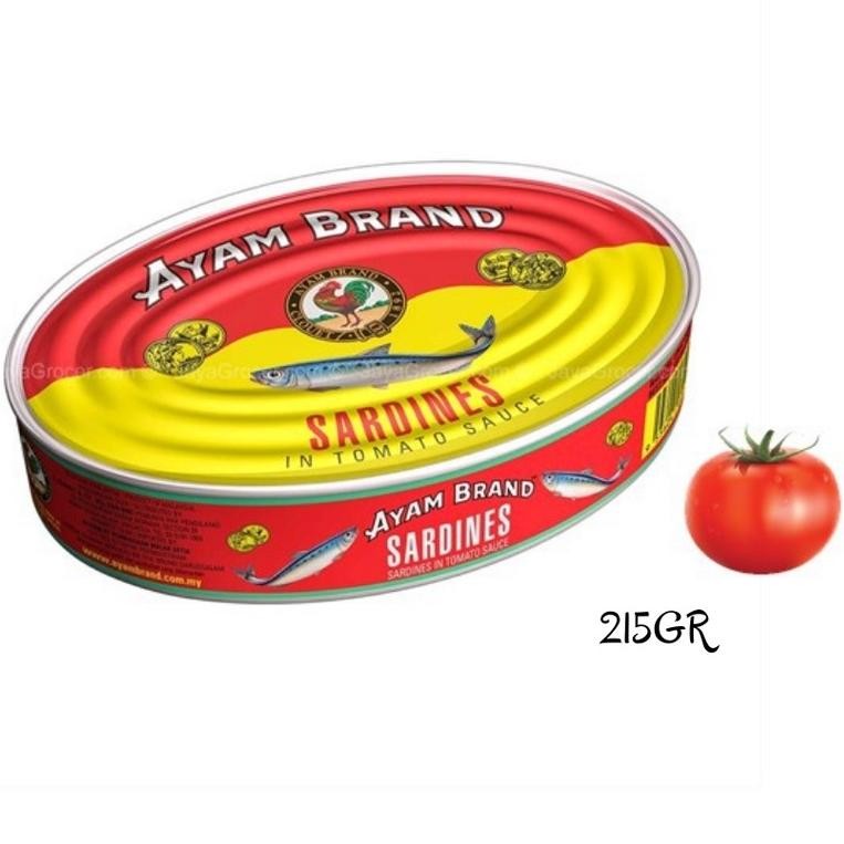 

ready Ayam Brand Sardines Small Oval In Tomato Sc 215Gr murah