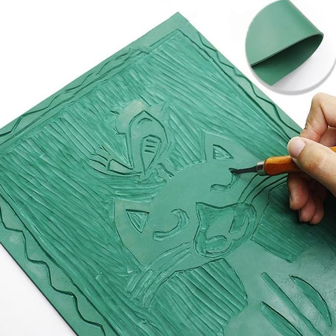 

ready Karet Lino Cukil Karet Linoleum Block For Printmaking A4/A5 Printing