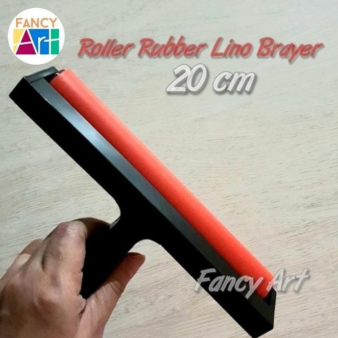 

ready V-TEC Roll Rubber Lino Brayer 20cm - Roller Lukis