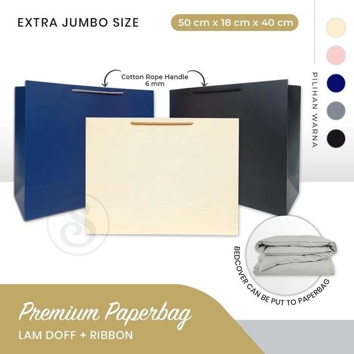 

ready stock Premium Paperbag EXTRA JUMBO uk P50x L18x T40cm
