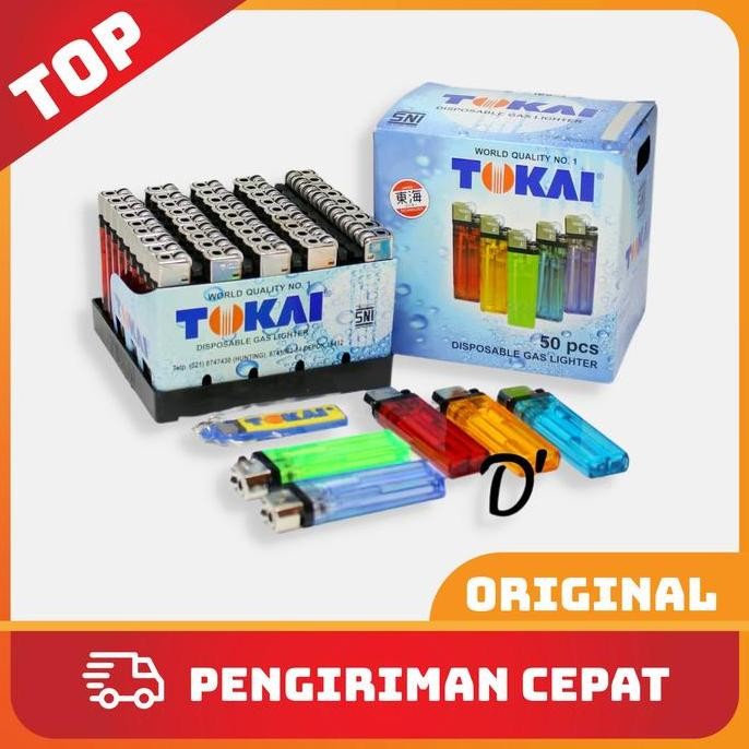 Grosir Korek Api Gas Merk Tokai Isi 50 Pcs
