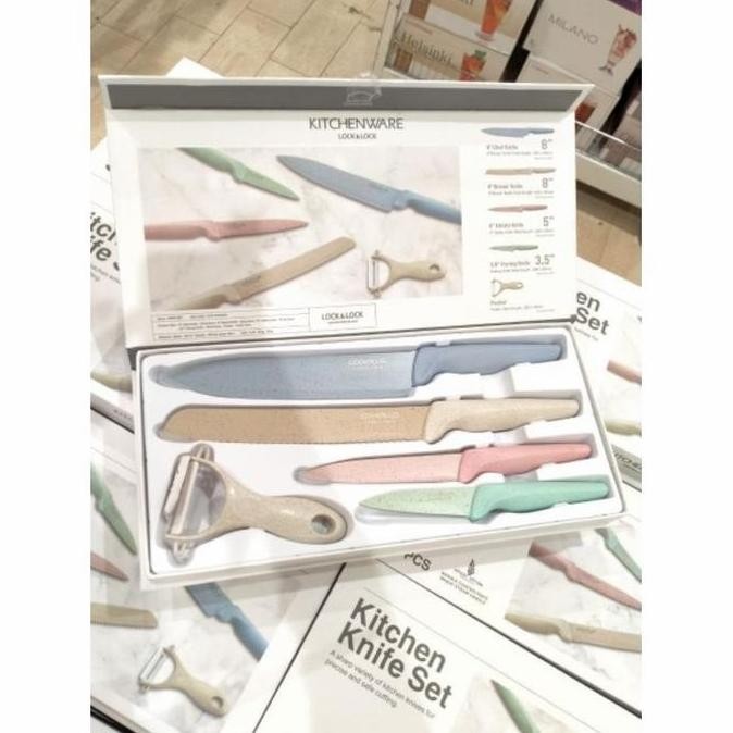 Promo Promo. Pisau Lock N Lock Pastel Kitchen Ware Cookplus. Knife Set Kitchenware