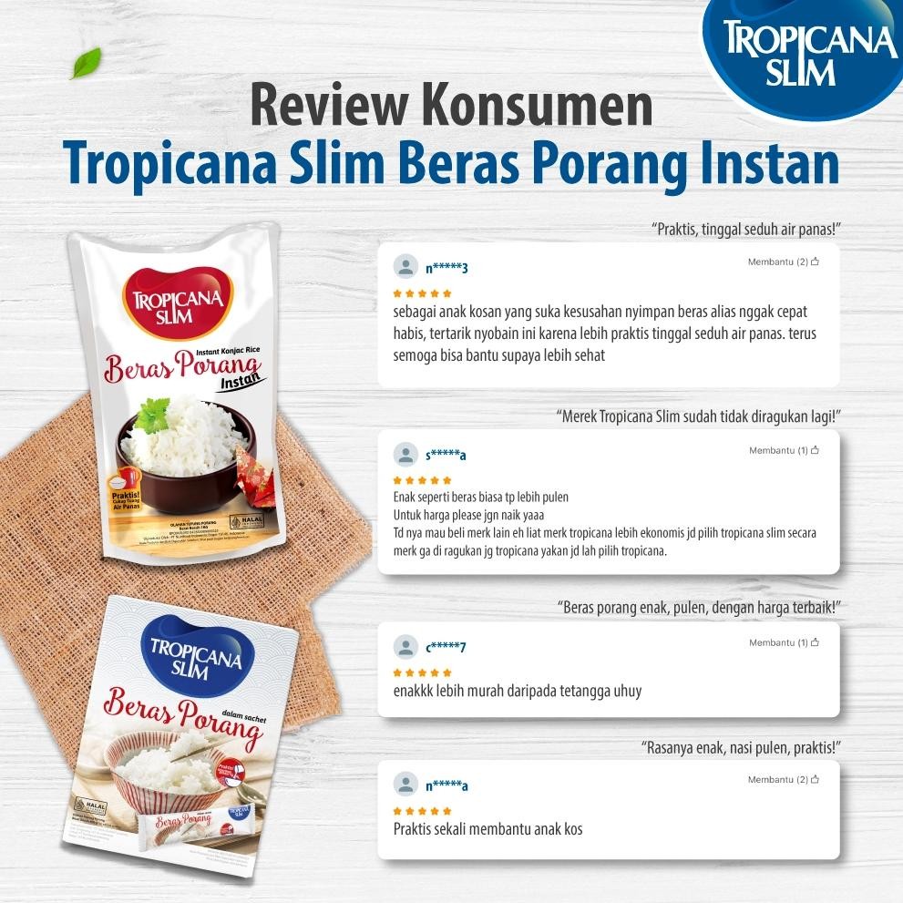 

ready Tropicana Slim Beras Porang Instant Box 10 sachet Konjac Rice Shirataki murah