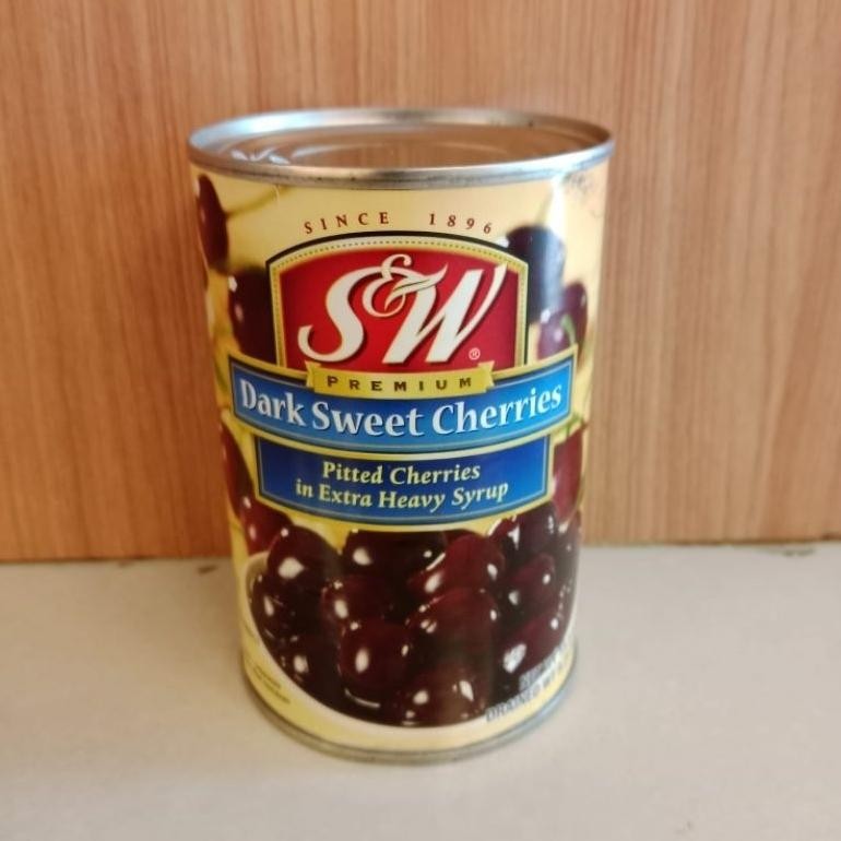 

ready Dark Sweet Cherries S&W Premium 439 gram/Dark Cherry S&W murah