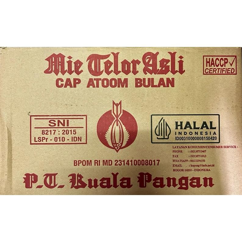 

ready Mie Telor Atom Bulan 1 dus isi 20 x 3 bungkus murah