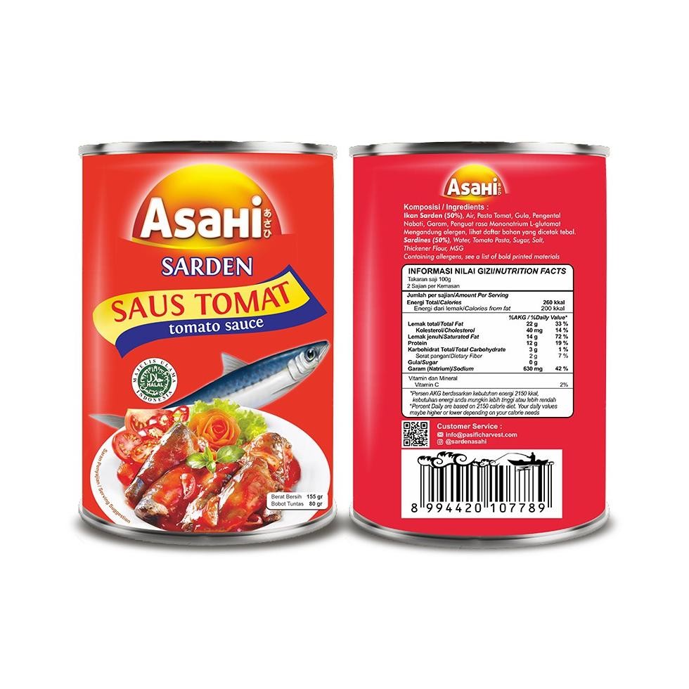 

ready AsaHi Sarden Saus Tomat 155 gr - Multipack 3 pcs murah
